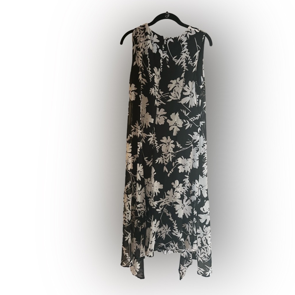 Black and White Floral CK Dress